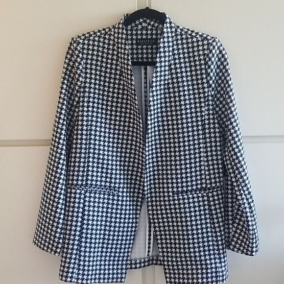 Bagatelle Collection Houndstooth Open Jacket,Pet.L - Picture 1 of 8